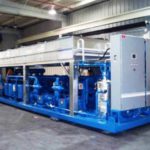 Outdoor air cooled packaged chiller