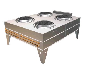 Remote Outdoor Condenser with four fans