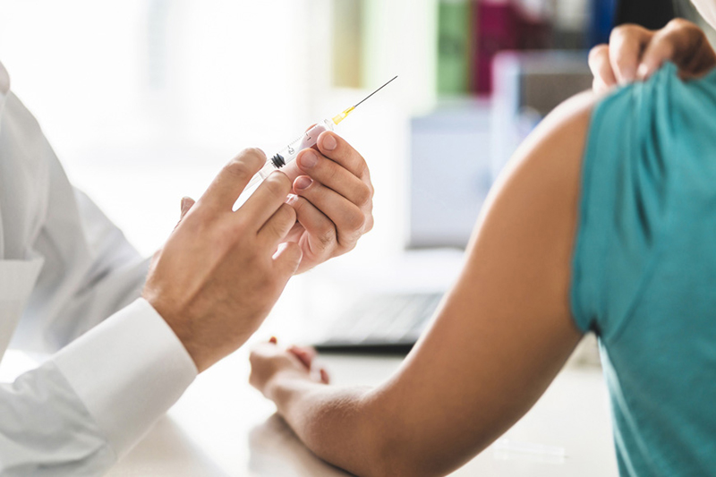 Person being Vaccinated