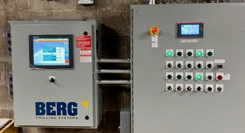 Close-Up of Berg HMI for Idlerton Arena